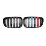 DYBANP Car Front Grille,For BMW 1-Series F20 5-door 2011-2015 / F21 3-door 2012-2015,Car Gloss Black Front Bumper Grill Replacement