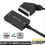 720P/1080P Converter SCART to HDMI Switch Video Audio Adapter For Xbox VHS STB