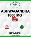 Ashwagandha Root Extract 1000mg  120 Tablets Stress Anxiety Sleep Aid Vegan