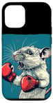 iPhone 13 Pro Boxing White Rat Emblem for a Fun and Creative Vibe Case