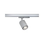 Paulmann 96549 Spot LED ProRail3 Kratos 50° 2000lm 18,5W 3000K 230V Argent système d'éclairage sur Rail, 18.5 W