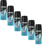 6 x Axe Deodorant Body Spray150ml - Ice Chill