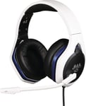 Mythics Casque Gaming Filaire Hyperion pour PS5 - Haut-parleurs 50 mm - Microphone - Câble 1,5 m - Prise Jack 3,5 mm - Blanc et Noir