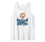 Curious George 3D Text Stack George Big Face Tank Top