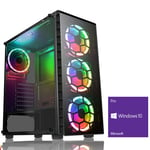 Ultra Fast Intel Quad Core 4.2 8GB 1TB Desktop Gaming PC Computer Windows 11 B