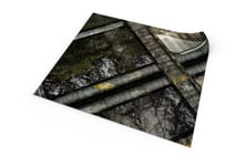 PLAYMATS- Wild West Exodus Bataille, Jeu, Tapis en Caoutchouc, C046-R-wwe, Colony Spaceship, 48" x 48" / 122 cm x 122 cm