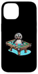 iPhone 14 Billiards Penguin Hustler Pool Snooker Playing Pool Games Case