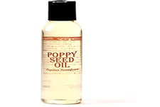 Mystic Moments | Poppy Seed Carrier Oil 125ml - Pure & Natural Oil Perfect For Hair, Face, Nails, Aromatherapy, Massage and Oil Dilution Vegan GMO Free