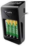 Varta LCD Plug Charger+ batterilader, 2600 mAh