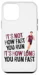 iPhone 12 mini Running Runner Half Marathon Vintage It's Not How Fast You Case