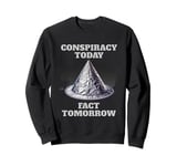 Conspiracy Today Fact Tomorrow Pro Tin Foil Hat Sweatshirt