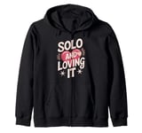 Anti Valentines Day Funny Heart Humor Sarcastic Love Zip Hoodie