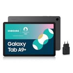 Samsung Galaxy Tab A9+ Tablette Android, 128 Go de Stockage, Grand écran de 11", Wifi, Son 3D, Anthracite, avec Chargeur secteur rapide 25W inclus (version FR)