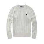 Polo Ralph Lauren Herrarnas Stickad Tröja Rund Halslös Lös Avslappnad Långärmad Stickad Tröja Vit White S