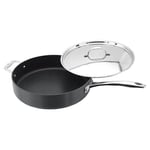 STELLAR 6000 HARD ANODISED NON STICK 30CM SAUTE PAN & LID S628