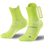 Rahhint Coolmax Chaussettes Running Homme Femme Quarter Chaussettes Sport 3 Paires Chaussette Anti Frottement Respirant 34-41