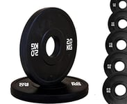 G5 HT SPORT Disque Bumper Micro Charge Total Black Trou Ø50 mm pour Gym et Home Gym de 0,5 à 2,5 kg (2 x 0,5 kg)