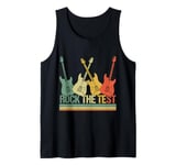 Rock The Test Exam Day Testing Day Test Day Guitar Vintage Tank Top