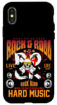 Coque pour iPhone X/XS Rock and Roll Graphic Tees - I Love Rock N' Roll Designs