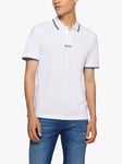 BOSS Pchup Cotton Polo Shirt, White