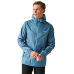 Regatta Mens Pack It III Waterproof Breathable Packable Jacket Coat - Blue - Size Large