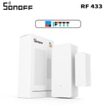 détecteur d'ouverture de porte/fenêtre sans fil ZigBee/RF SNZB-04,Notification d'alerte marche/arrêt via l'application eWeLink,sécurité de la maison intelligente,433 - Type SONOFF DW2-RF