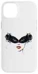 Coque pour iPhone 14 Plus Masque vénitien, joli visage, femme, Venise, Italie