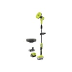 Pack Ryobi Brosse motorisée télescopique R18TPS-120G - 18V One+ - 1 batterie 2.0Ah - 1 chargeur - Disque en mousse - rakscrubf