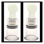 NIPPLE SUCKERS 2 x TWIST Pumps Bulbs Suction Bulb Pump MEDIUM  4.4cm