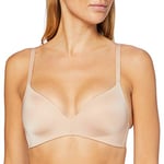 DIM Soutien-Gorge Femme Triangle Paddé Sans Armatures Invisifree x1, New Skin, 100C