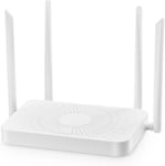 WiFi6 Wireless Internet Router AX3000, 2.4G/5G Dual Band 160MHz Bandwidth 2x2 MIMO, 4 Gigabit Ethernet WAN/LAN Ports, One-Click Mesh/WPS