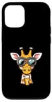 Coque pour iPhone 12/12 Pro Girafe de ski avec bière | Funny Party Comic