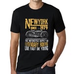 Homme Tee-Shirt Motards De Légende Depuis 1979 - Motorcycle Legendary Riders Since 1979 - 45 Ans T-Shirt Graphique Idée Cadeau 45e Anniversaire Vintage Année 1979 Nouveauté