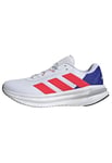 adidas Homme Galaxy 7 Running Shoes Chaussures de Course, FTWR White/Lucid Red/Lucid Blue, 40 EU