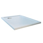 RECEVEUR PLATEAU BAC DOUCHE 100X100 CM BLANC PIERRE CARRE ANGLE ANGULAIRE