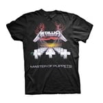 METALLICA - MASTER OF PUPPETS TRACKS BLACK T-Shirt, Front & Back Print X-Large