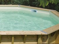 Liner piscine hors-sol Ubbink 250x450xH140cm 75/100ème coloris beige