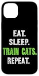 iPhone 14 Plus EAT. SLEEP. TRAIN CATS. REPEAT. Cat Trainer Case