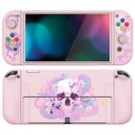 PlayVital ZealProtect Soft Protective Case for Nintendo Switch OLED, Protector Joycon Grip Cover for Switch OLED with Thumb Grip Caps & ABXY Direction Button Caps - Celestial Serpent's Embrace