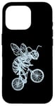 Coque pour iPhone 16 Pro Bee Cycling Vélo Drôle Animal Cool Insecte Biker Ride Bike