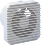 Maico Fan Muro 150 Med Timer 0,5-20 Min. Och Hygrostat 40-90% Rh. Luftflöde 320 M³/H. Mått 180X180/Ø148 Mm.