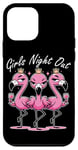 iPhone 12 mini Cute Pink Flamingos Girls Night Out for Friends Flamingo Case