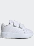 adidas Sportswear Unisex Infant Grand Court 2.0 Trainers - White, White, Size 9 Younger