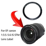 Bague décorative pour Canon 24 - 105mm 1:4L IS II USM et EF 24-105mm 1:3.5-5.6 IS STM,nouvelle pression d'objectif avant domestique - Type 24-105 IS STM