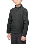 Jack Wolfskin Boy's Taunus Jacket K Fleece, Granite Black, 140 (EU)