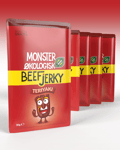 Monster Beef Jerky - Teriyaki 5x30g - FEMPAKNING!