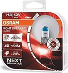 Polttimot Osram Night Breaker Laser (seuraava sukupolvi) H3, 2 kpl