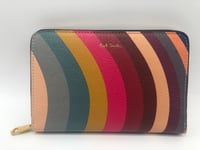 PAUL SMITH 'Swirl' Zip-Around Medium Women's Leather PURSE