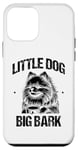 Coque pour iPhone 12 mini Little Dog Big Bark Poméraniens Chien Poméranien