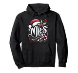 Mrs And Mr Santa Couples Matching Christmas Husband Wife Pullover Hoodie